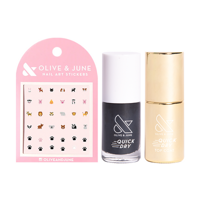 Speedy Paw-lush and Sticker Set Gel Polish